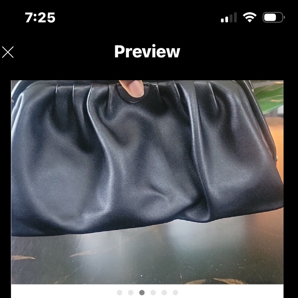 A New Day Classic Black Women’s Clutch Bag with Gold Chain - Picture 3 of 3